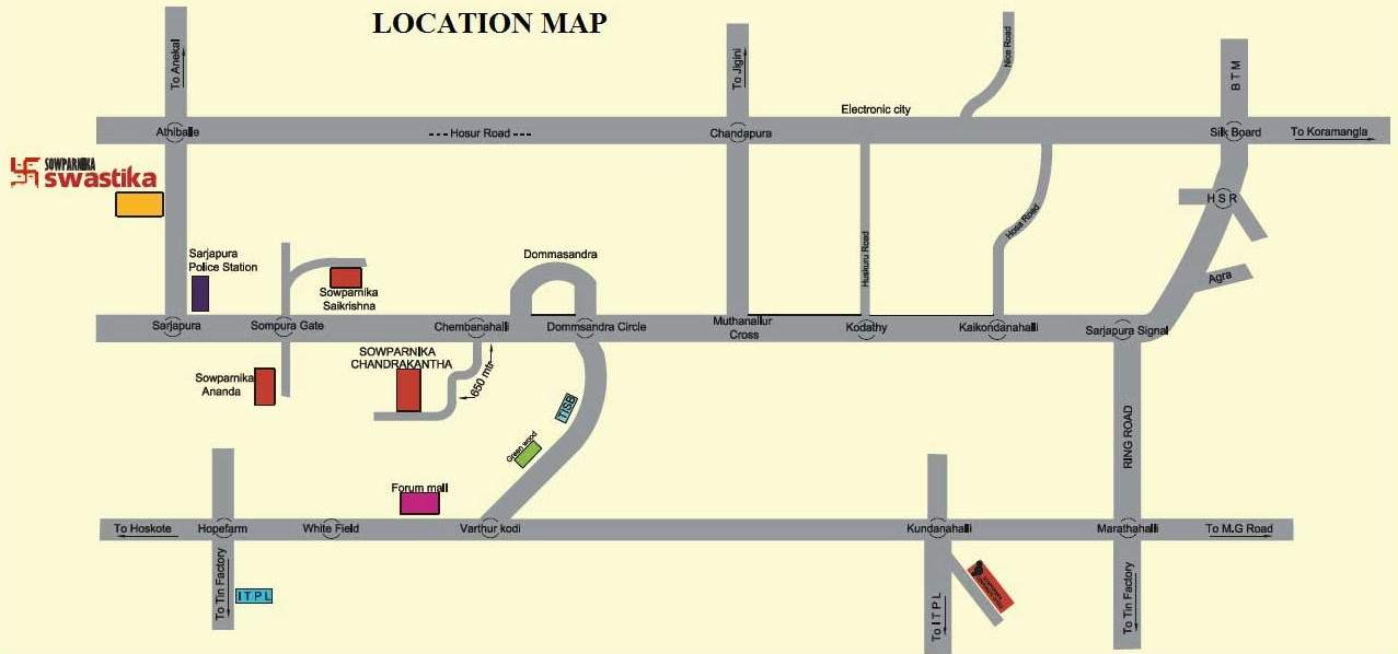 Images for Location Plan of Sowparnika Projects Chandrakantha