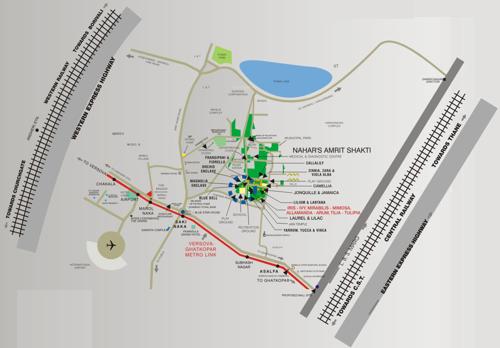  8-towers Images for Location Plan of Nahar 8 Towers