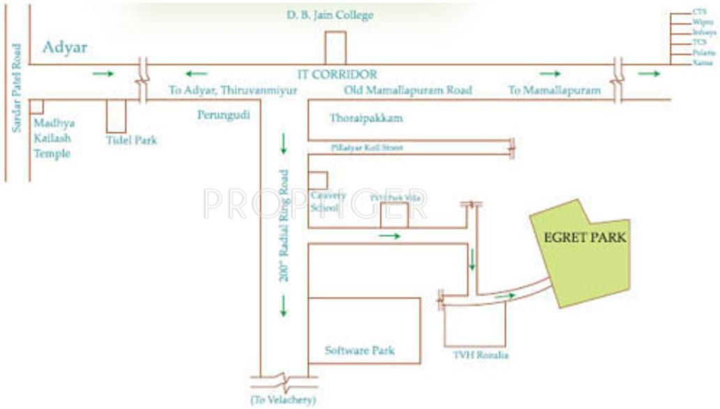 Images for Location Plan of Shree Foundations Egret Park