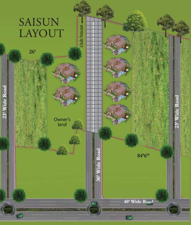Images for Layout Plan of Sai Care Saisun Lake View Villas