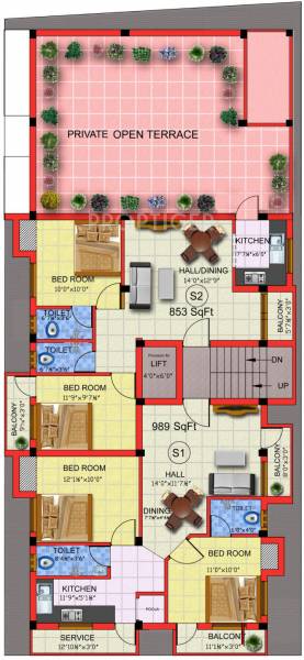 Images for Cluster Plan of SR Srivarvi Apartments