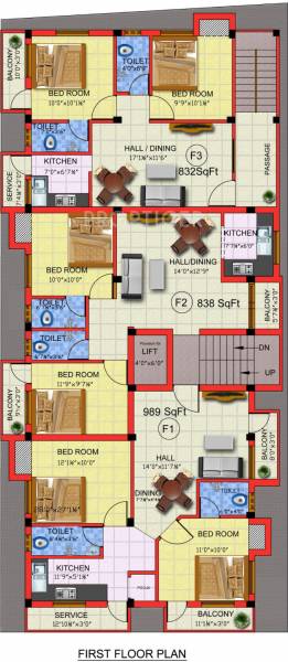 Images for Cluster Plan of SR Srivarvi Apartments