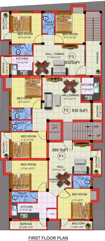 Images for Cluster Plan of SR Srivarvi Apartments