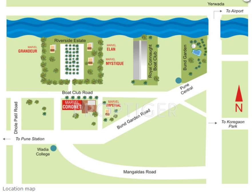 coronet Images for Location Plan of Marvel Realtors Coronet