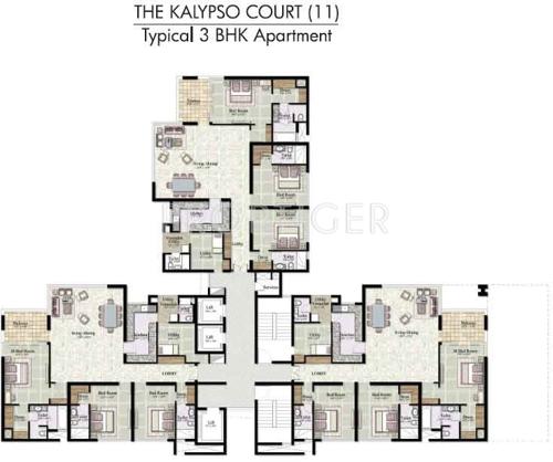 Images for Cluster Plan of Jaypee The Kalypso Court