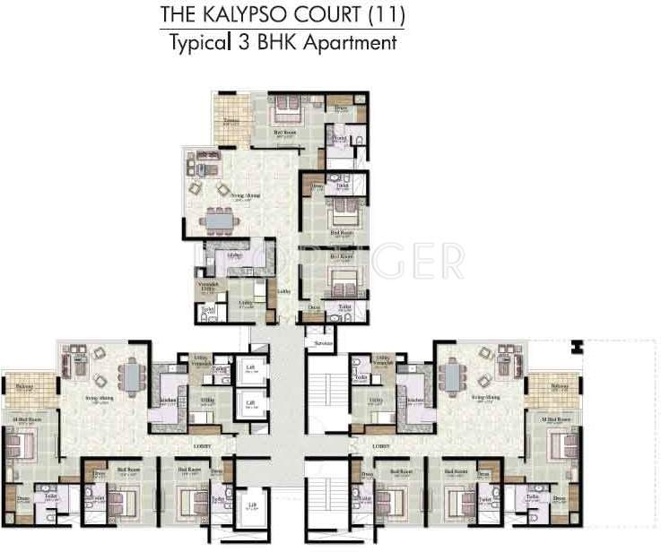 Images for Cluster Plan of Jaypee The Kalypso Court