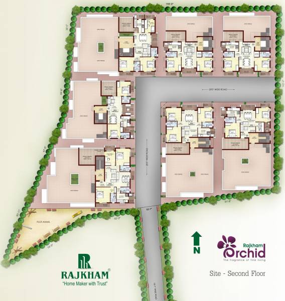 Images for Cluster Plan of Rajkham Orchid Images for Cluster Plan of Rajkham Orchid