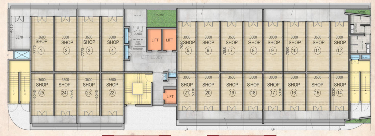 casa grande 2 Block A1 Cluster Plan