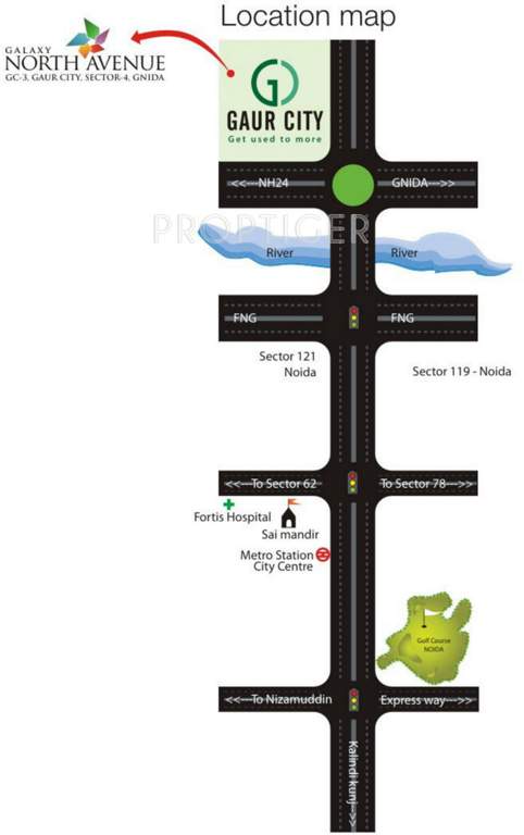  north avenue 1 Images for Location Plan of Galaxy North Avenue 1