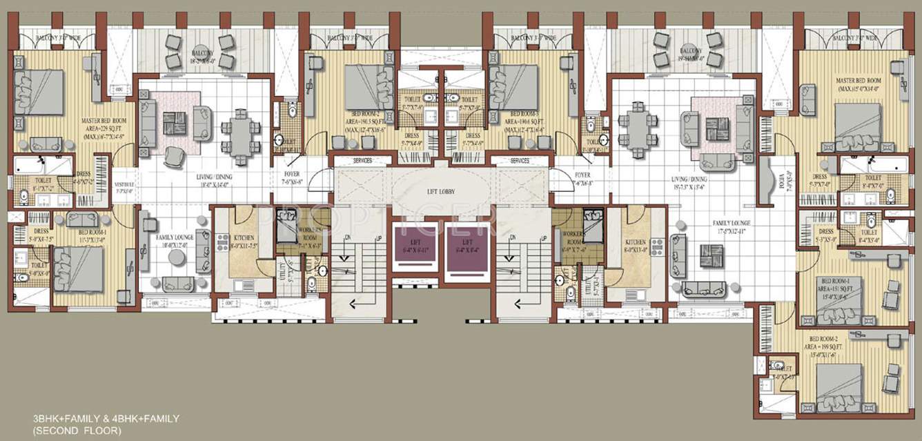 Images for Cluster Plan of Jaypee Knights Court