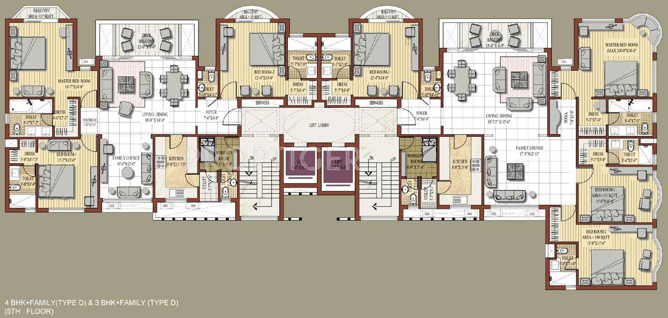 Images for Cluster Plan of Jaypee Knights Court
