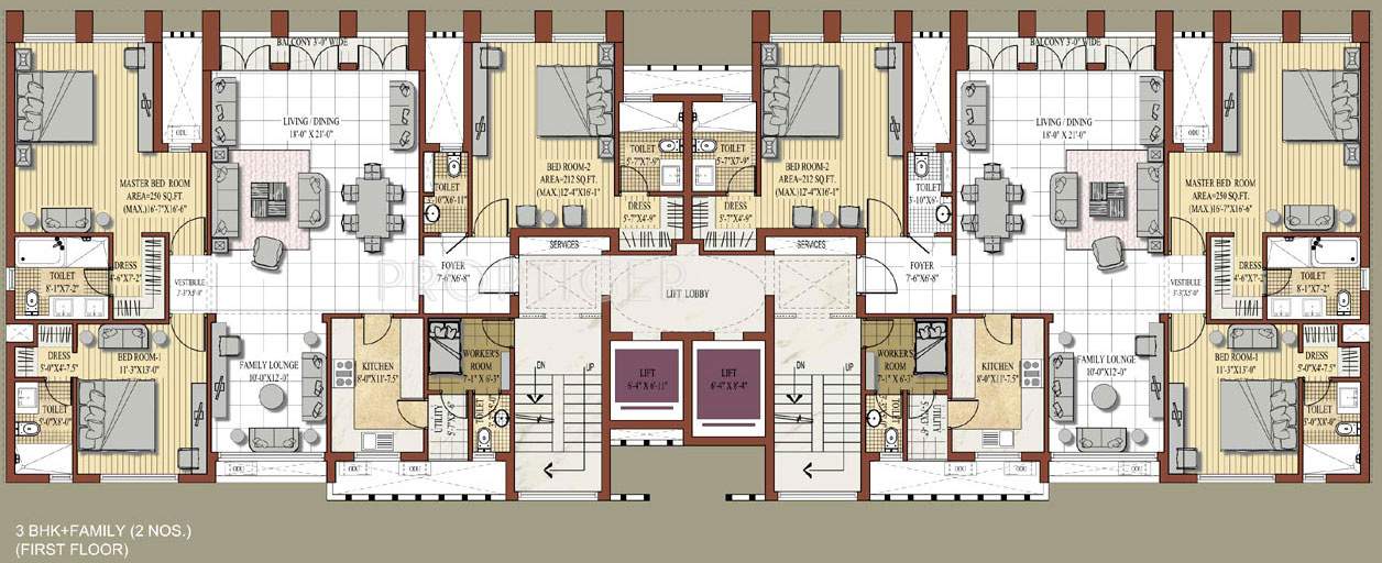 Images for Cluster Plan of Jaypee Knights Court