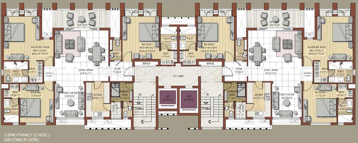 Images for Cluster Plan of Jaypee Knights Court