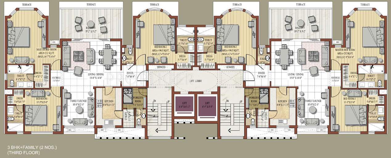 Images for Cluster Plan of Jaypee Knights Court