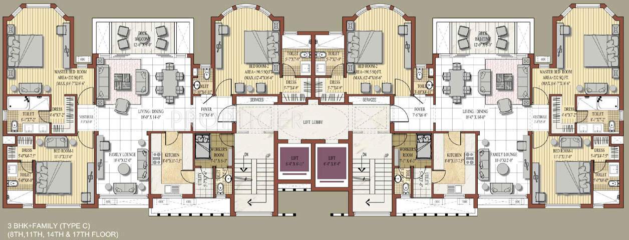 Images for Cluster Plan of Jaypee Knights Court