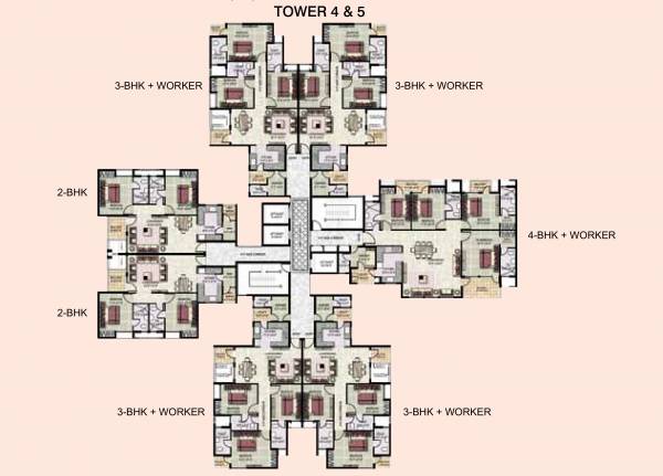 Tower-D4 Cluster Plan klassic-heights Tower-D4 Cluster Plan
