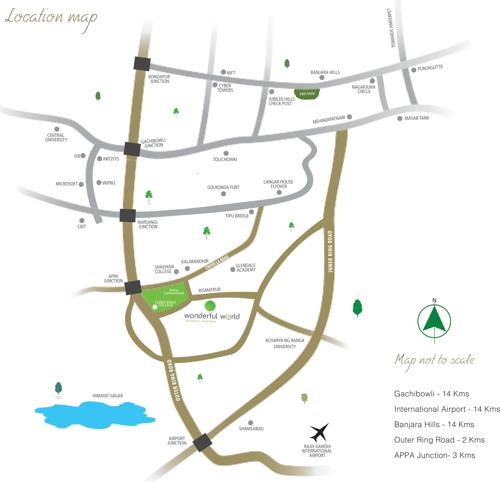  wonderful-world Images for Location Plan of Pooja Wonderful World