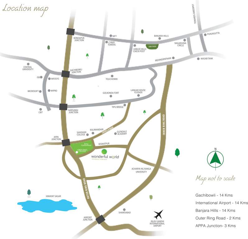  wonderful world Images for Location Plan of Pooja Wonderful World