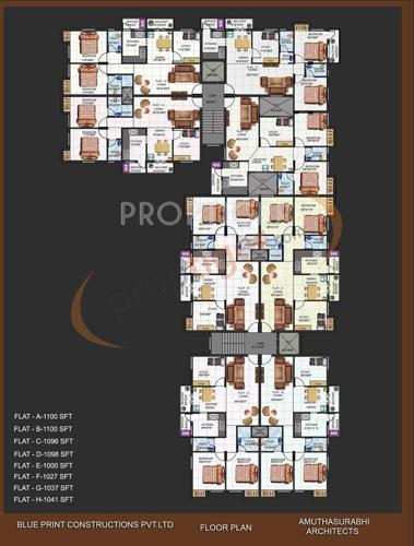 Images for Cluster Plan of Blue Print Woodsville Apartment