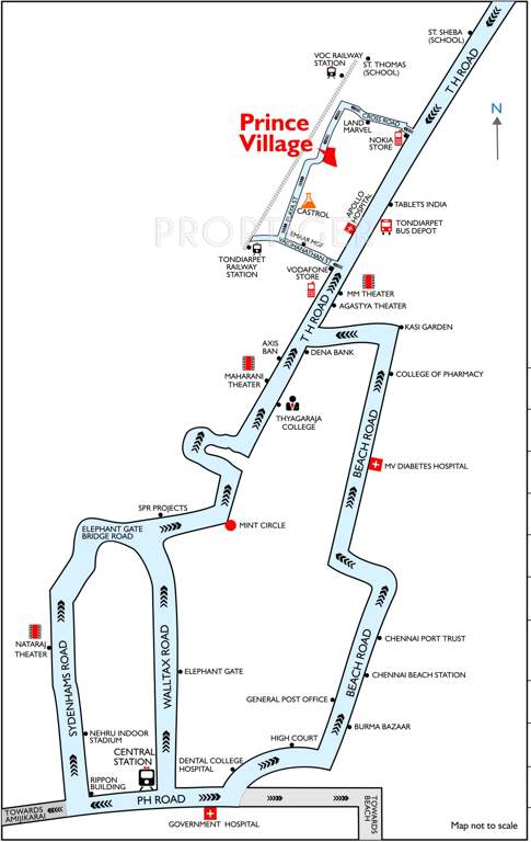  village Images for Location Plan of Prince Village