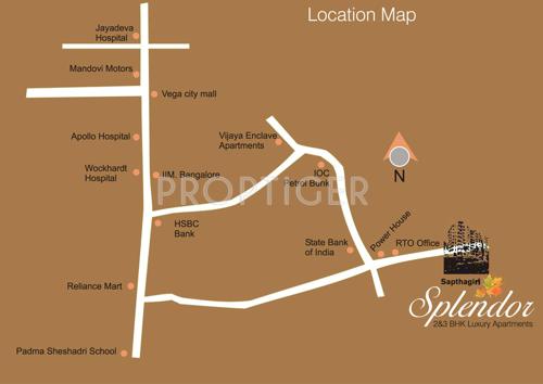  splendor Images for Location Plan of Sapthagiri Splendor