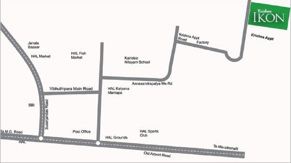 krishna ikon Location Plan