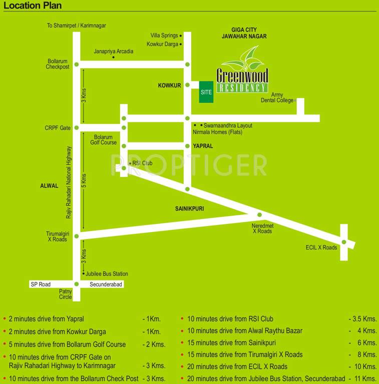greenwood residency Images for Location Plan of Modi Properties Greenwood Residency