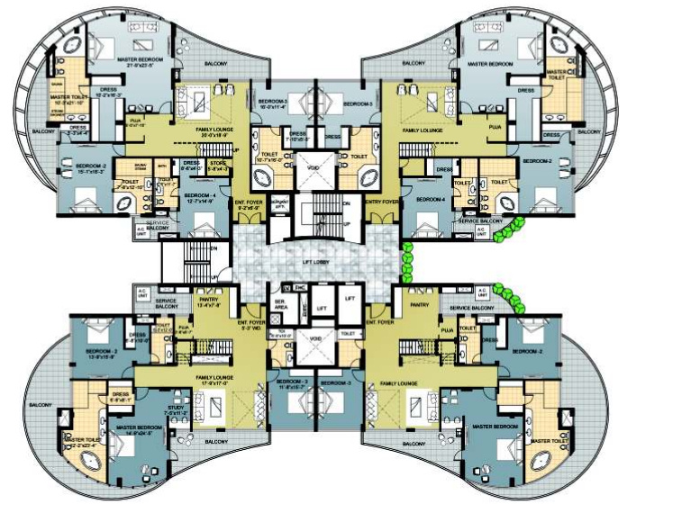 the forest spa Palace A Cluster Plan