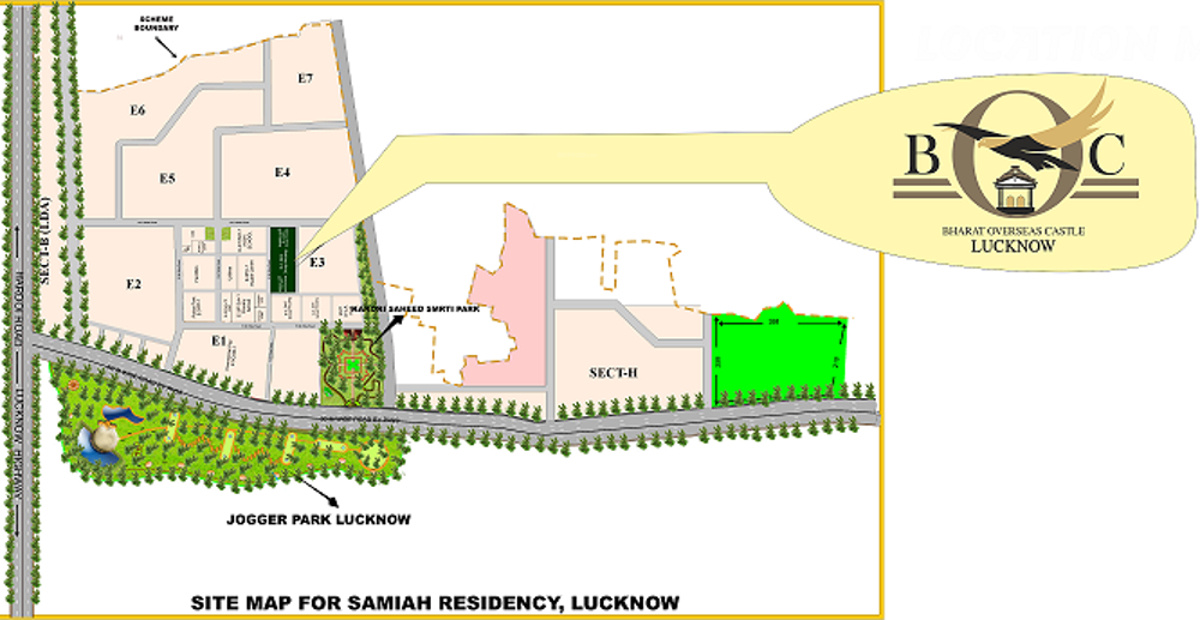 Images for Location Plan of Samiah Bharat Overseas Castel