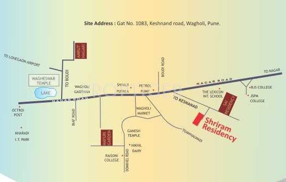  shriram residency Location Plan
