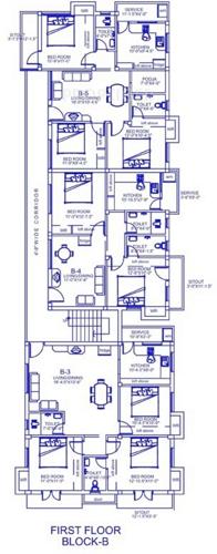 palace-homes sai-ajaya Block B Cluster Plan for 1st Floor