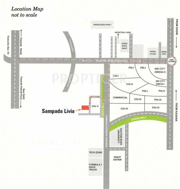  livia Images for Location Plan of Sampada Livia