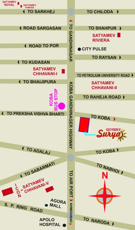 Images for Location Plan of Shree Gayatri Realty Satyamev Surya