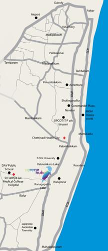  serene-hub-senior-living Images for Location Plan of DivyaSree Hub 6