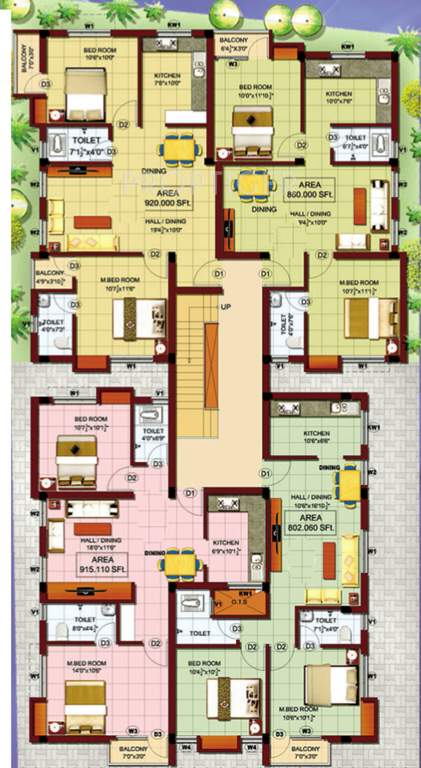 Images for Cluster Plan of Sapthagiri Sarayu Apartment
