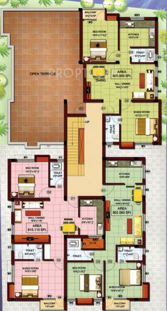 Images for Cluster Plan of Sapthagiri Sarayu Apartment