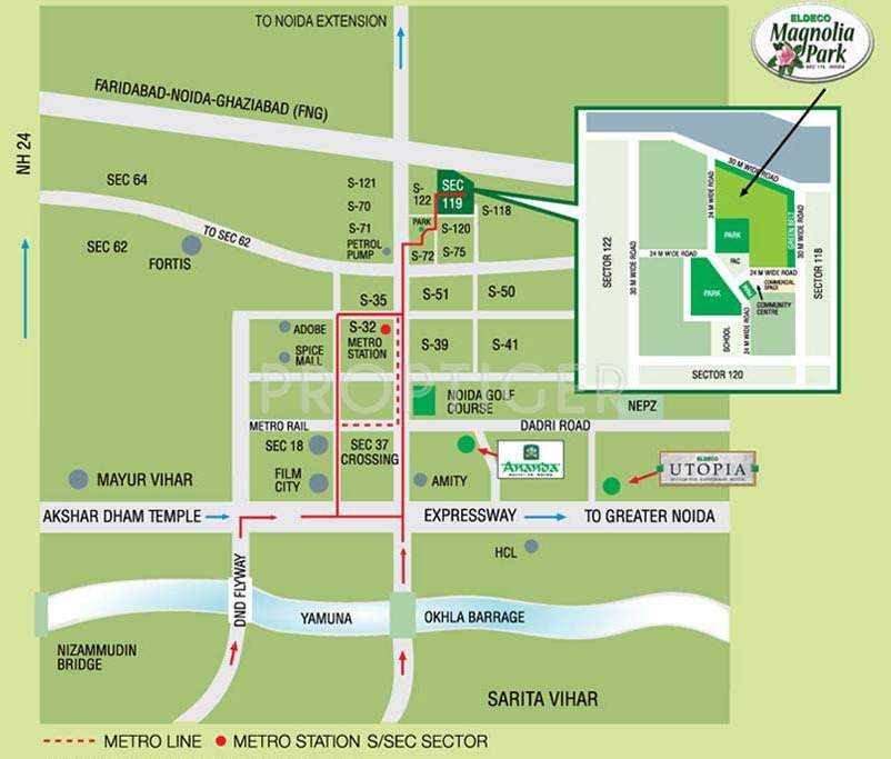 magnolia park Images for Location Plan of Eldeco Magnolia Park