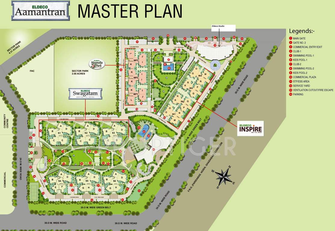magnolia park Images for Master Plan of Eldeco Magnolia Park
