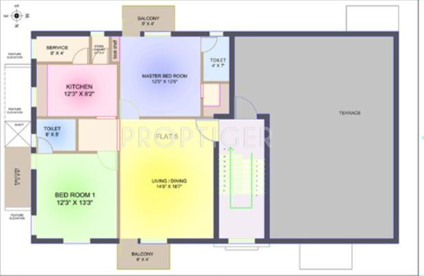 Ubiqon Construction Shanthiniketan 2 Second Floor Cluster Plan