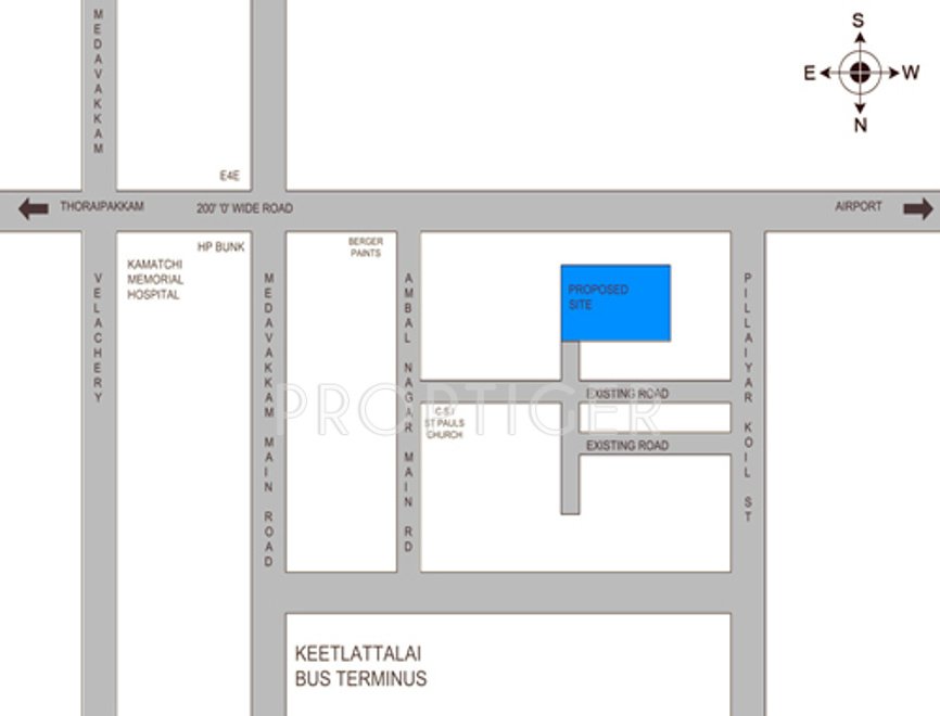 uniqon construction shanthiniketan 2 Location Plan