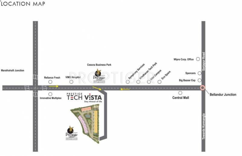  tech-vista Images for Location Plan of Prestige Tech Vista