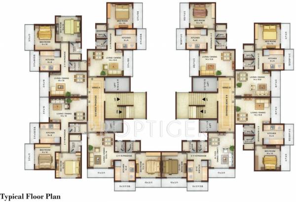  vedic-heights Wing A Cluster Plan