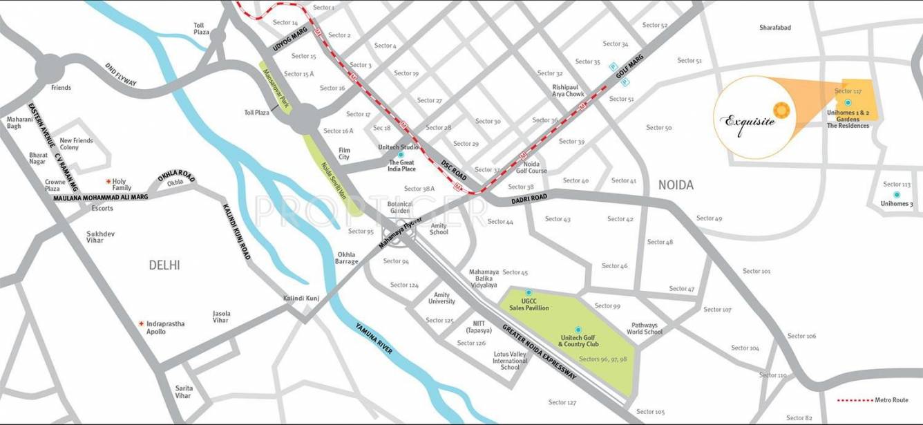  exquisite Images for Location Plan of Unitech Exquisite