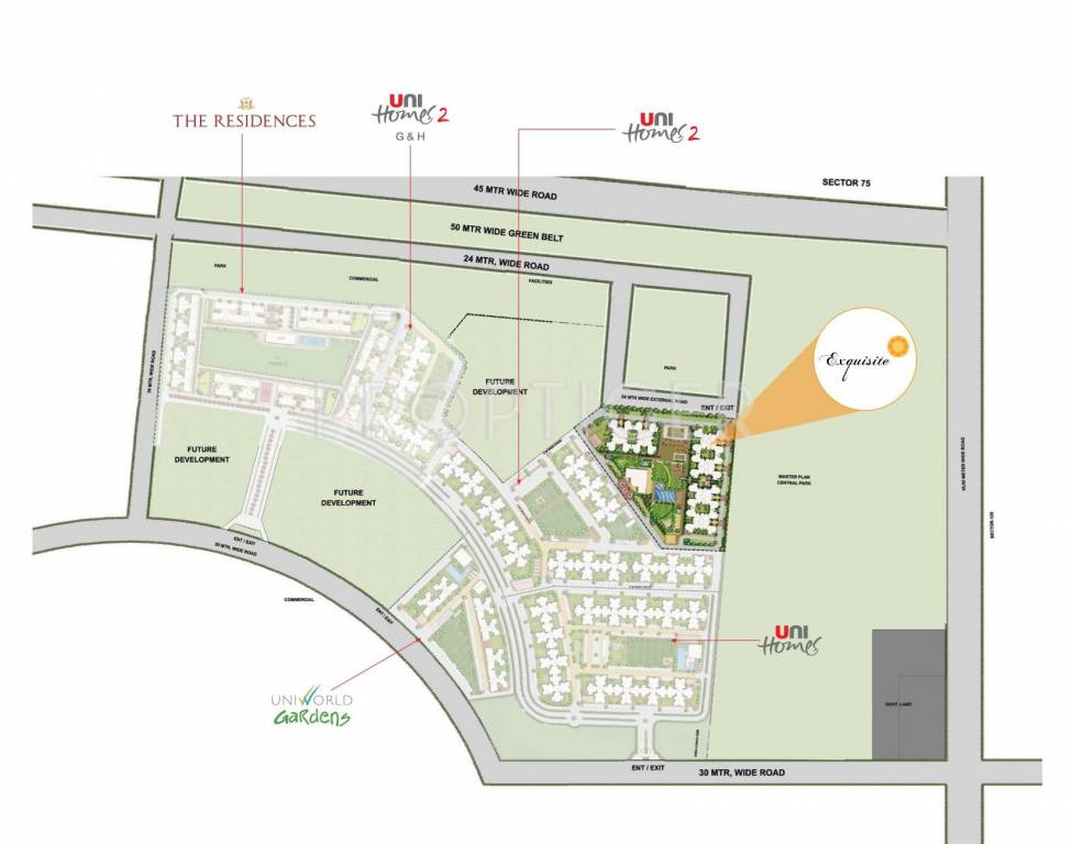  exquisite Images for Master Plan of Unitech Exquisite