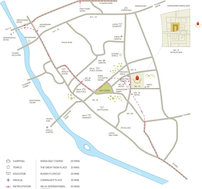  the jewel of noida Images for Location Plan of Dasnac The Jewel of Noida