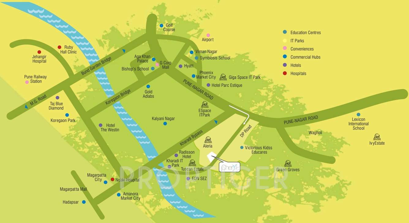  cheryl Images for Location Plan of Kolte Patil Cheryl