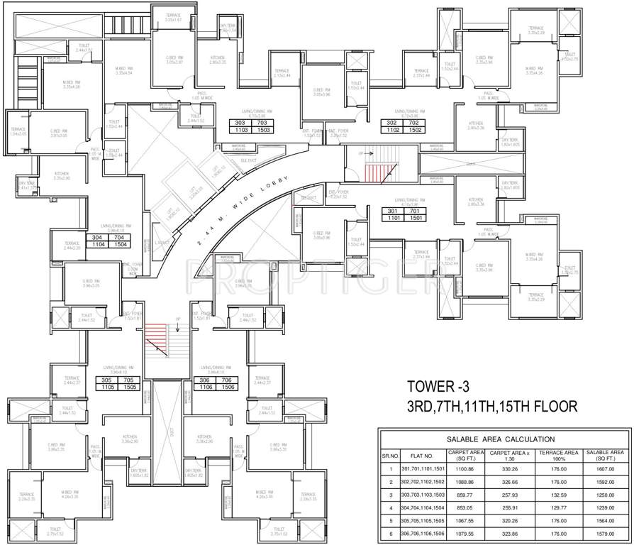 Images for Cluster Plan of BramhaCorp F Residences
