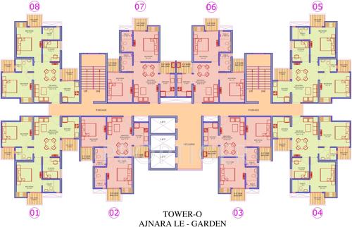  le-garden Images for Cluster Plan of Ajnara Le Garden