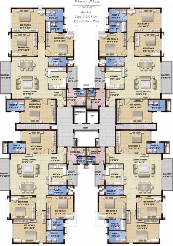  whitehall Images for Cluster Plan of Purva Whitehall