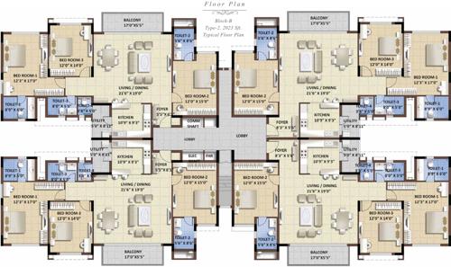  whitehall Images for Cluster Plan of Purva Whitehall